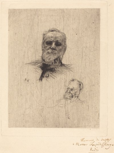 Victor Hugo, Facing by Auguste Rodin